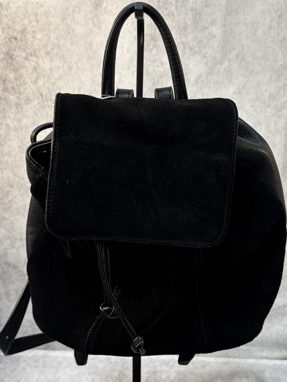 Black Backpack Tote - Women's Casual Shoulder Bag